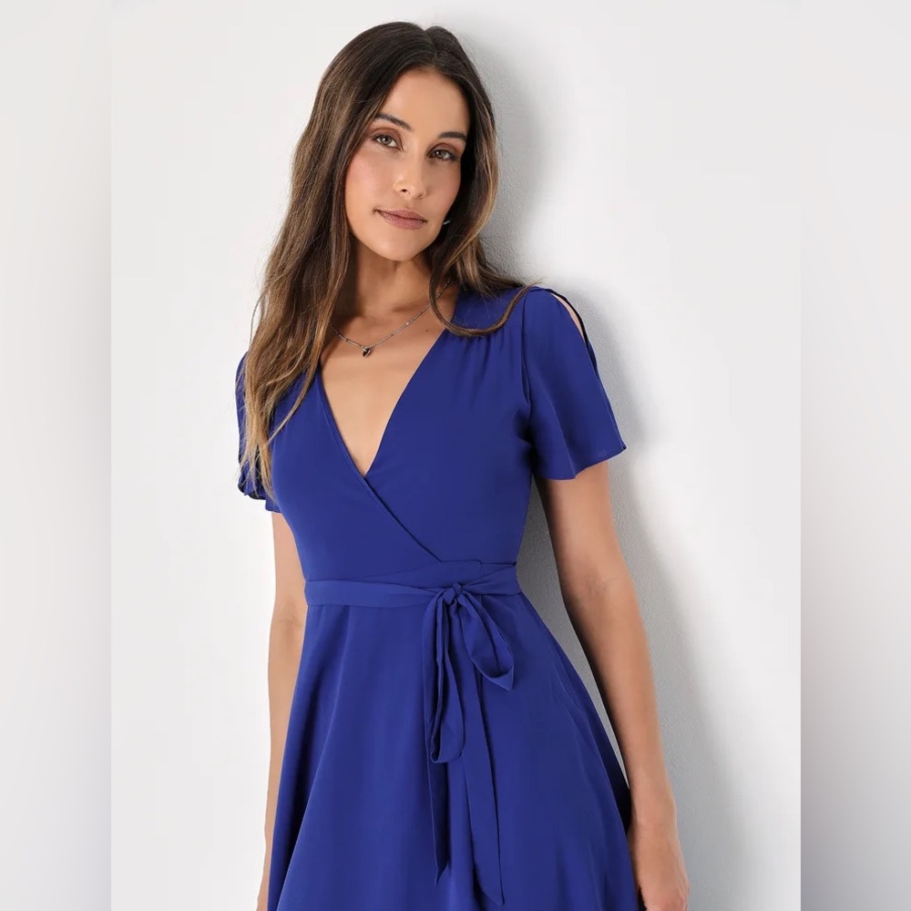 Lulus “Rise to the Occasion” dress in Royal Blue. Never worn, w/original tags.